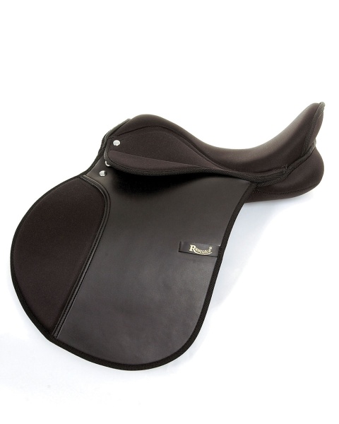 Rhinegold Synthetic GP Saddle - Extra Wide Fit